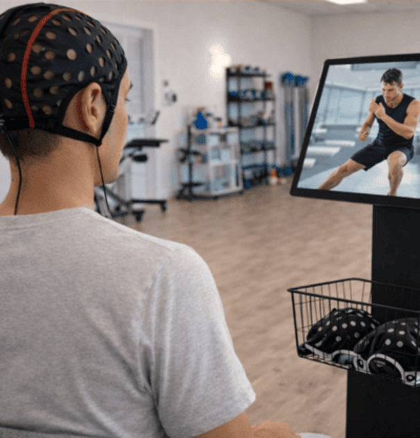 Neuromuscular Training Station Gehintraining mit Neurokappe