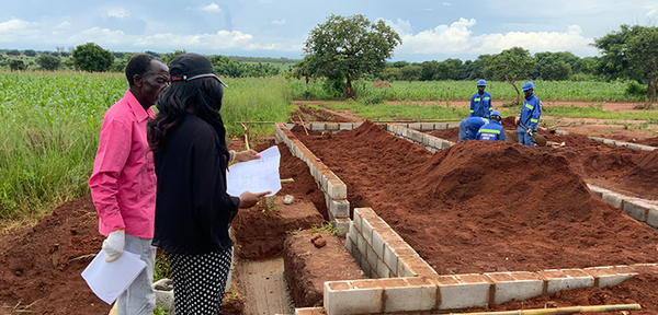 Baubeginn der neuen Primary School in Masumba, Malawi