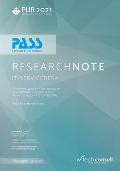 Download: Research Note PASS Consulting Group - Managed IT-Servicedesk