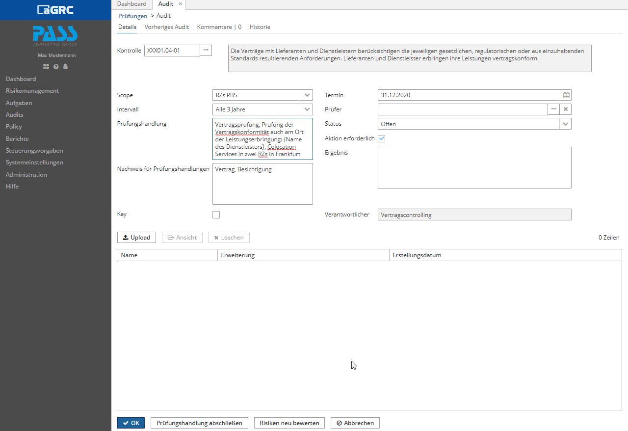 Prüfungen/Audits