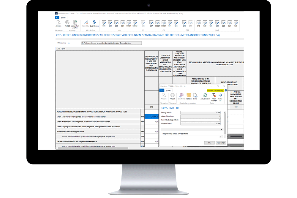 COREP Own Funds Message