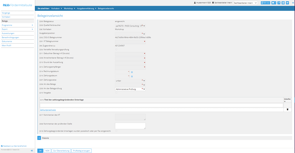 Document based billing