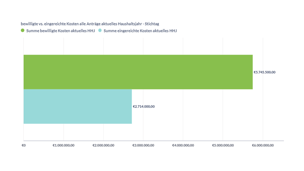 Gesamtkosten & Eigenmittel zum Stichtag