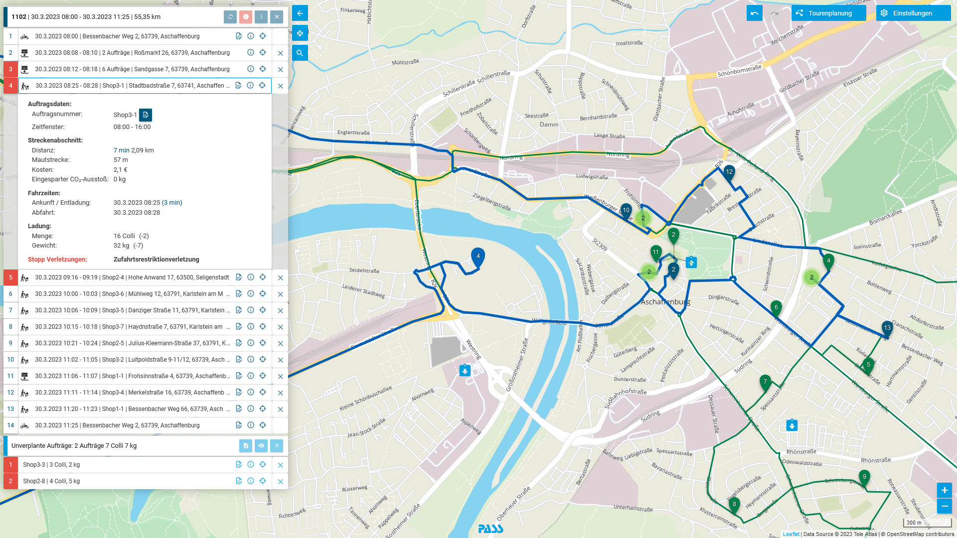 Maps and Bordereau at a glance