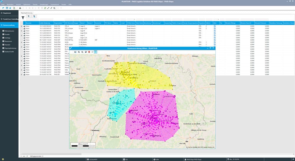 Location simulation current state analysis