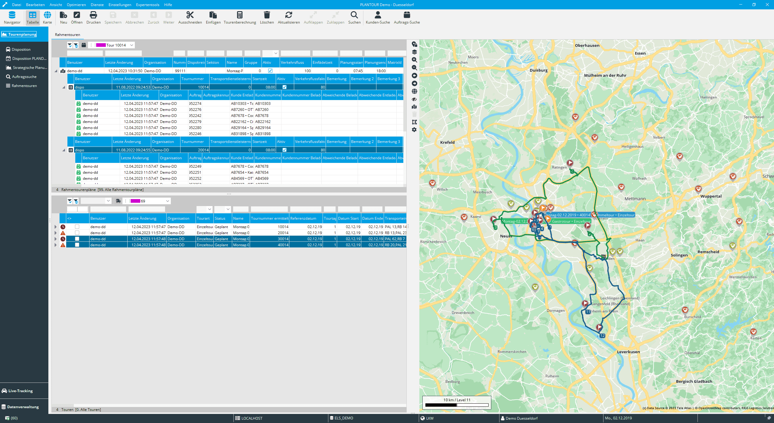 Score tour planning