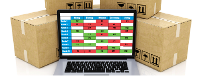 Route planning software: Tour number matrix