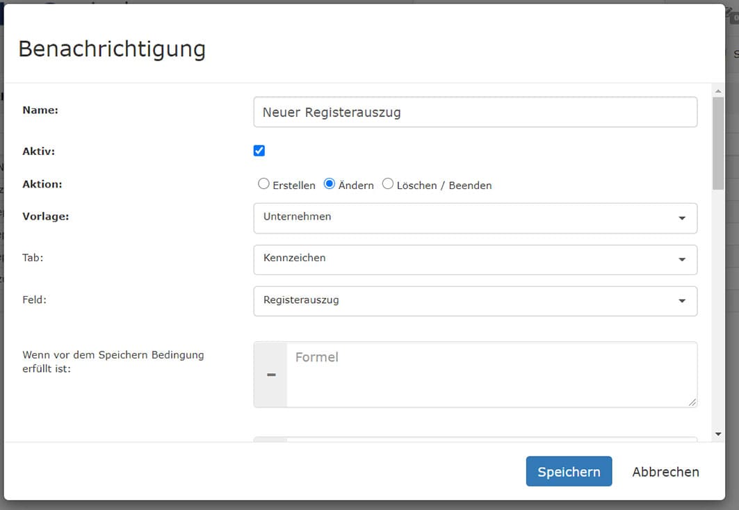 Investment Management: Notification system