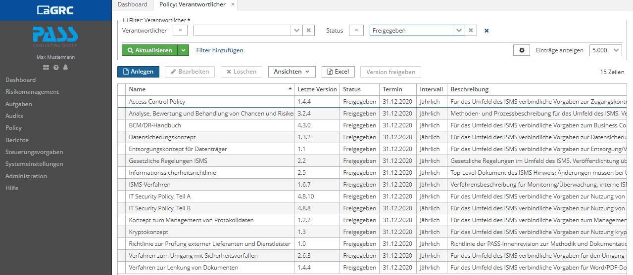 Richtlinien/Leitlinien