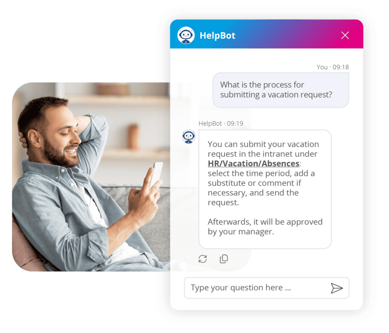 Internal knowledge management chatbot for internal knowledge management