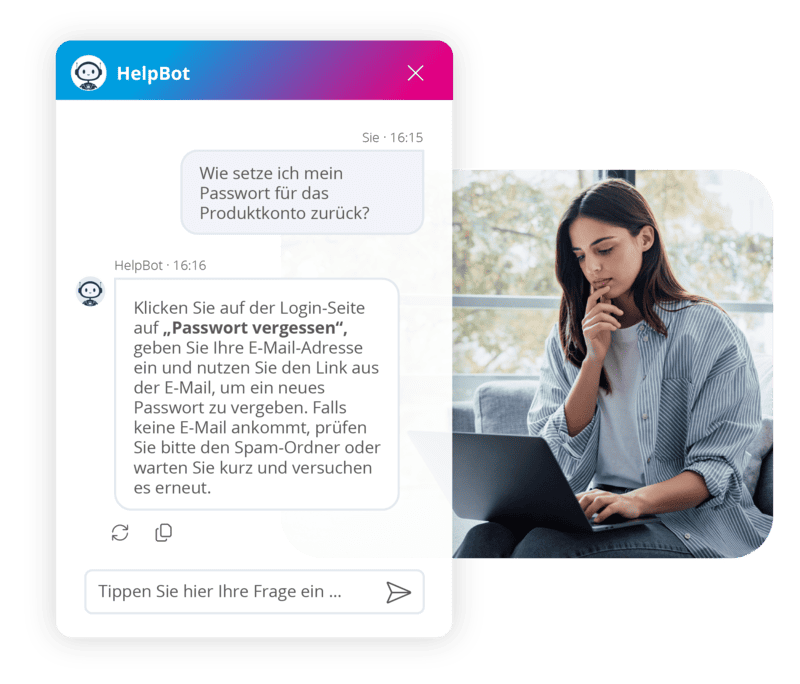 KI-Chatbot zur Online-Hilfe
