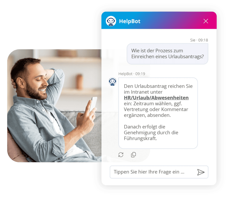 KI-Chatbot für internes Wissensmanagement